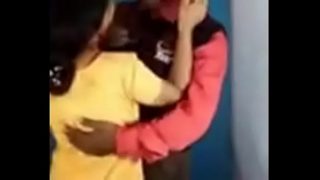 Bangladeshi hot girl kissing an old uncle like pro