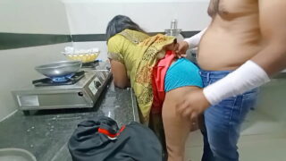 Hot Indian Tamil Bhabhi Fucked Doggystyle Pussy In Kitchen By Devar Video