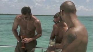 Hot slut is banged on the deck of a yacht Video