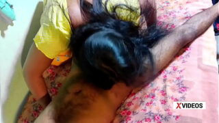 Naughty girl playing with desi cock Video