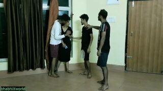 Village cute sister fucking by three boys at brother Video